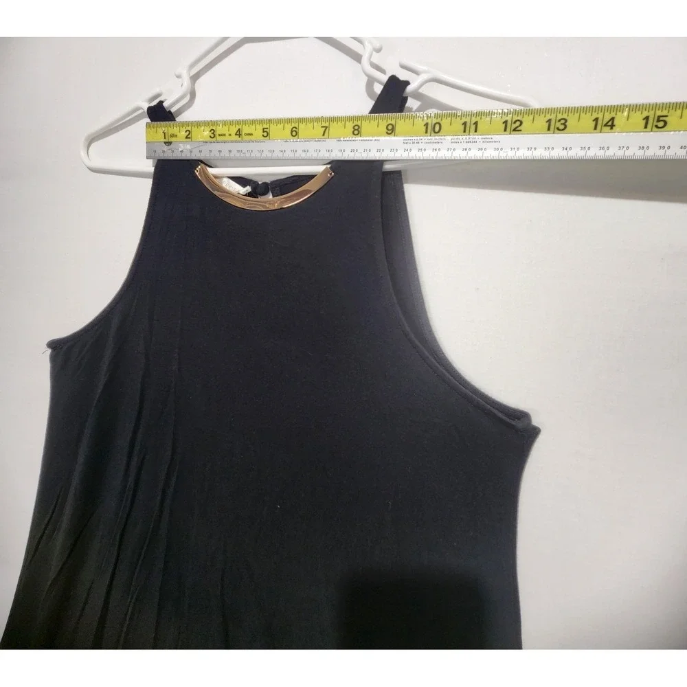 Boston Proper Elegant Women's Dressy Minimalist‎ Black Dress Size M